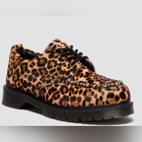 Dr. Martens Other - Dr. Martens Lowell Leopard Print Moc Toe Shoes/ Size US 6M-7W/ NWB/ MSRP 130